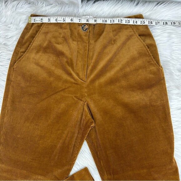 Veronica Beard Women’s Brown Hi-Rise‎ Wide Leg Corduroy Designer Pants US 10/W30 - Picture 11 of 14